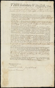 William Badger indentured to apprentice with Joseph Hoyt of Newburyport