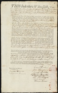 Joseph Anderson indentured to apprentice with James Brooks of Pepperell