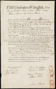 John Lawrence [Lawrance] indentured to apprentice with Phineas Nickerson of Provincetown
