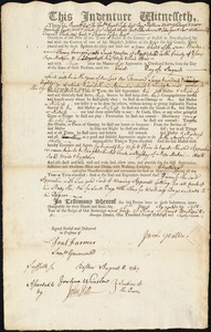 Henry Carrigan indentured to apprentice with Jacob Yeaton of Marblehead