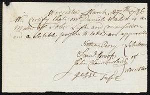 Samuel Murfey indentured to apprentice with Daniel Waldo of Worcester