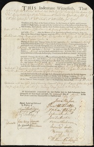 Catharine Drew indentured to apprentice with Samuel Nicholson of Charlestown