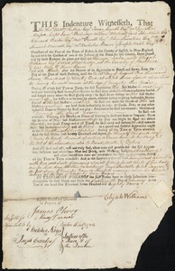Ebenezer Drake indentured to apprentice with Elijah Williams of West Stockbridge