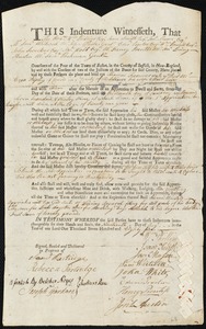 Thomas Farmer indentured to apprentice with Ezra Ripley of Concord