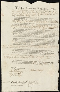 John Corbet indentured to apprentice with Nathan Bradley of Boston