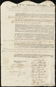 James Roberts indentured to apprentice with Joseph Washburn of Leicester