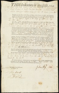 Susanna Farmer indentured to apprentice with John Austin of Boston