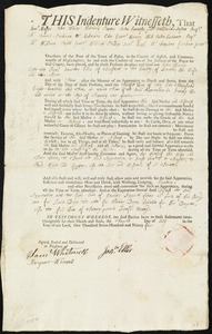 John Morris indentured to apprentice with Jonathan Ellis of Topsham