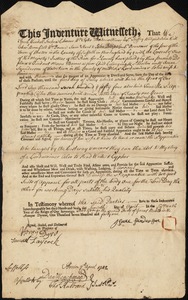 Moses Barnes indentured to apprentice with Isaac Saunderson [Sanderson] of Watertown