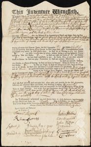 James Griffin indentured to apprentice with Benjamin Shelly of Raynham