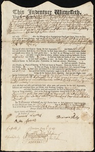 James Griffin indentured to apprentice with Benjamin Shelly of Raynham