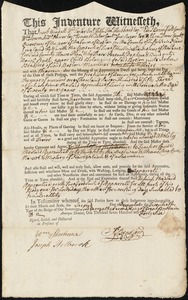 Benjamin Rust indentured to apprentice with John Bradford of Boston