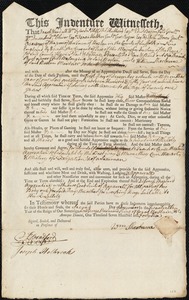 Nathaniel Rust indentured to apprentice with William Sherburne of Boston