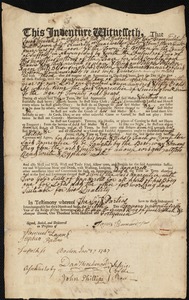 Joseph Pateson indentured to apprentice with James Barnard, Jr. of Boston