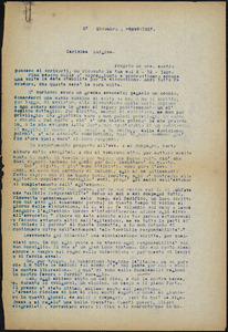 Bartolomeo Vanzetti typed letter (copy) to Luigia [Vanzetti], [Charlestown], 25 December 1925