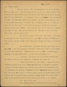 Bartolomeo Vanzetti typed letter (copy) to Mary Donovan, [Charlestown], 6 September 1926