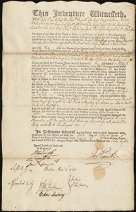 Robert Humphrys indentured to apprentice with John Smith of Boston