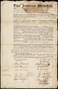 Thomas Akley indentured to apprentice with Jason Haven of Dedham