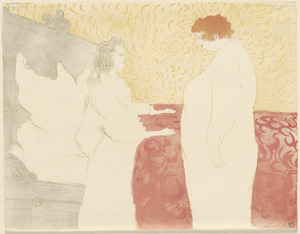 Femme au lit, profil - au petit lever