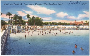 Municipal beach, St. Petersburg, Florida, the sunshine city