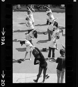 Oldsters' Shape Up Boston exercise class, Framingham