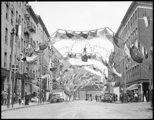 North End street decorated for All Saints Day