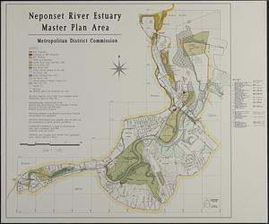 Neponset River estuary master plan area, small version, circa 1994-1996