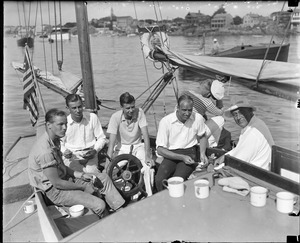 President Franklin Roosevelt on yacht - Marblehead