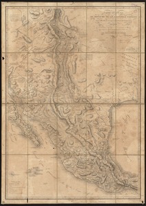 Carte générale du royaume de la Nouvelle Espagne depuis le parallèle de 16° jusqu'au parallèle de 38° (latitude nord)
