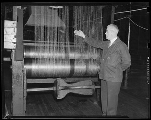 Charlestown Navy Yard/rope making. John Tyrell - 1st class rope maker at  the layer machine. - Digital Commonwealth