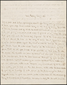 George Ripley autograph letter signed to John Sullivan Dwight, West Roxbury, July 7, 1840