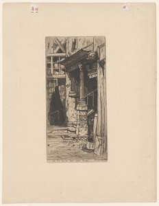 Une cour, Rue du Petit Salut, Rouen