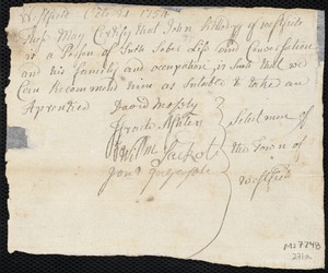 Benjamin Harris indentured to apprentice with John Kellogg of Westfield