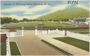 Entrance to Wheeling Downs, Wheeling, W. Va
