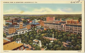 Hemming Park in downtown Jacksonville, Fla