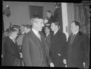Gov. Saltonstall, event at Sate House, probably inaugural