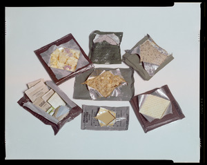 MRE retort pouches and contents