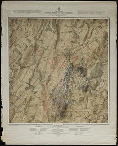 Bachelder, John B. (John Badger), 1825-1894. Map of the battle field of Gettysburg July 1st, 2nd, 3rd, 1863, days 2 and 3, 1876