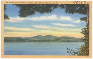 Belknap Mountains from Lake Winnisquam, N.H