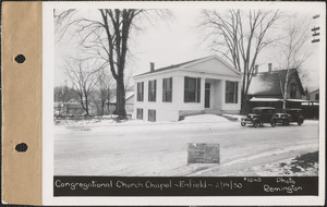 Massachusetts Congregational Conference Missionary Society, chapel, Enfield, Mass., Feb. 19, 1930 Parcel no. 269-21, Massachusetts Congregational Conference and Missionary Society