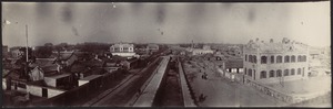 Streets, canal and temporary U.S. Legation (on left)