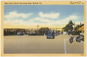 Main gate, Naval Operating Base, Norfolk, Va.
