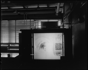 Instrument display measuring Hurricane Edna progress