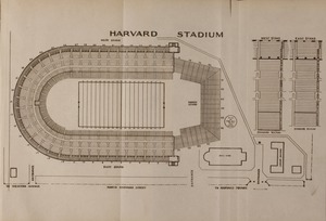 Blue book of Newton ... containing lists of the leading residents, societies, etc. with street directory and new map. - Harvard Stadium Map