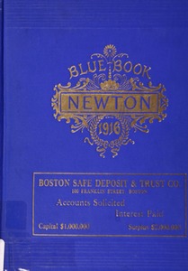 Blue book of Newton ... containing lists of the leading residents, societies, etc. with street directory and new map.